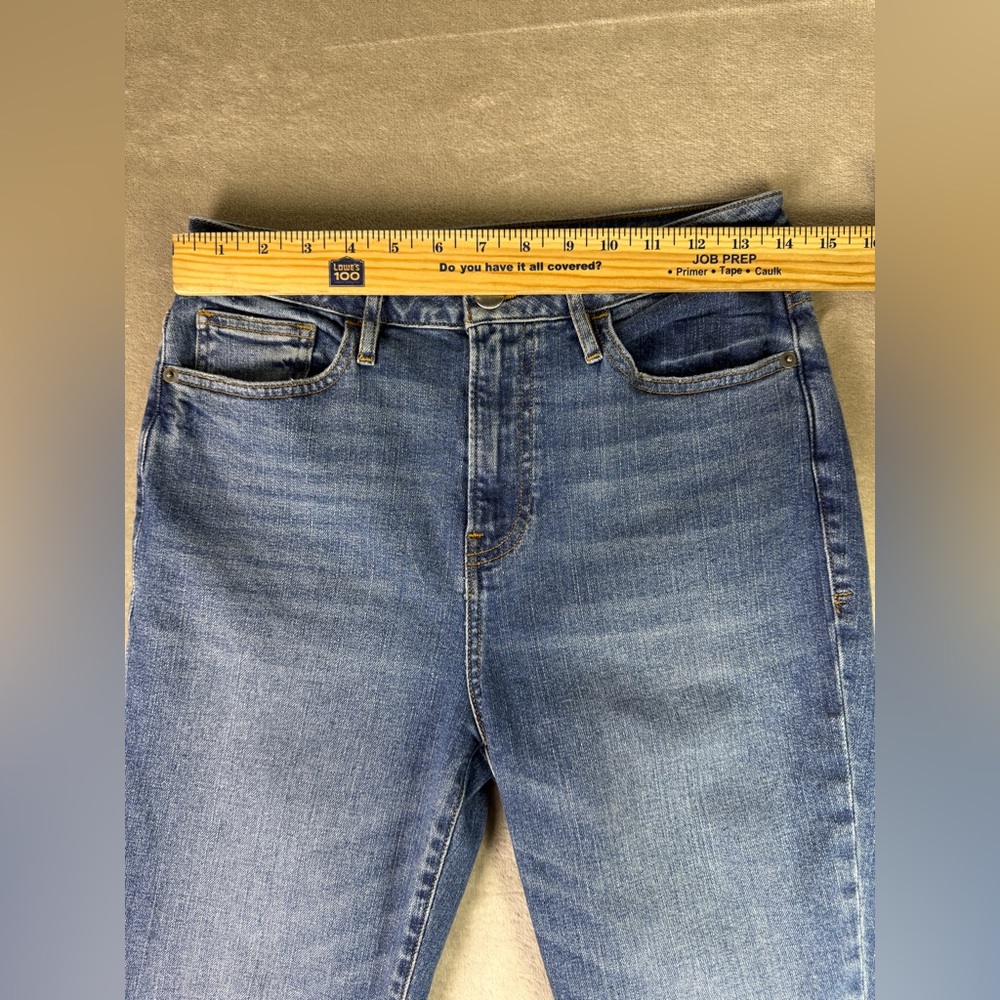 Frame Denim Size 28 Blue Bixby Le Crop Mini Bootcut High‎ Waisted Jeans Stretch - Picture 8 of 12